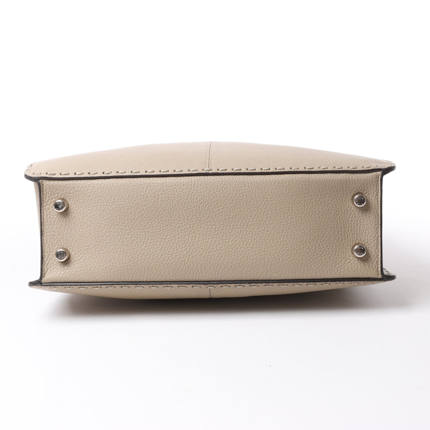 Fendi Peek-a-boo X-light  ICU Co., Ltd. Leather Handbag in Beige 7VA528