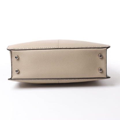 Fendi Peek-a-boo X-light  ICU Co., Ltd. Leather Handbag in Beige 7VA528