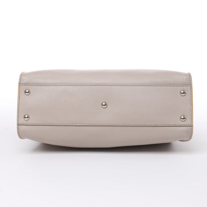 Fendi Peekaboo Regular Leather 2Way Handbag in Gray