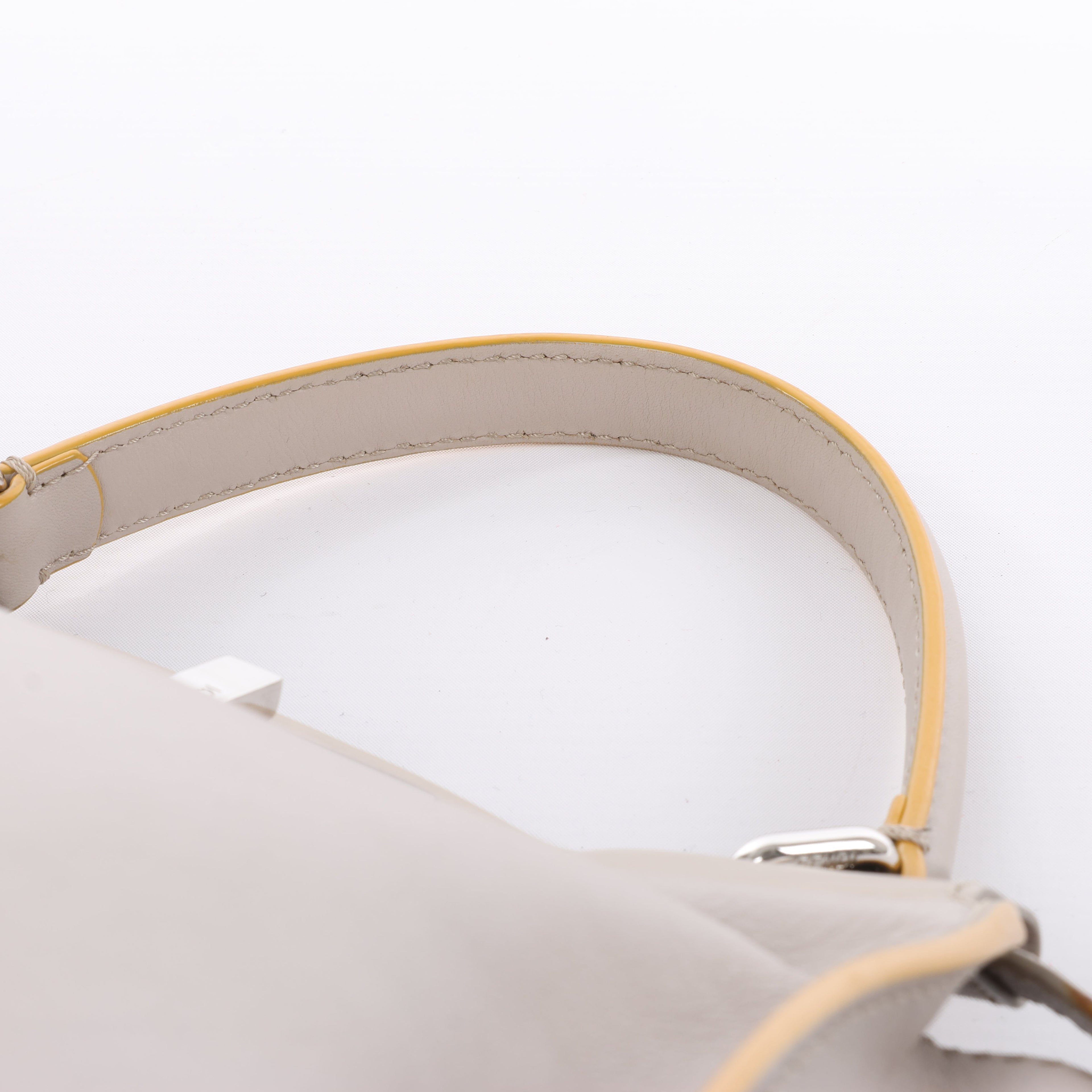 Fendi Peekaboo Regular Leather 2Way Handbag in Gray