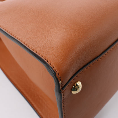 Fendi Peek-a-boo X-light Leather 2 Way Shoulder Bag in Brown