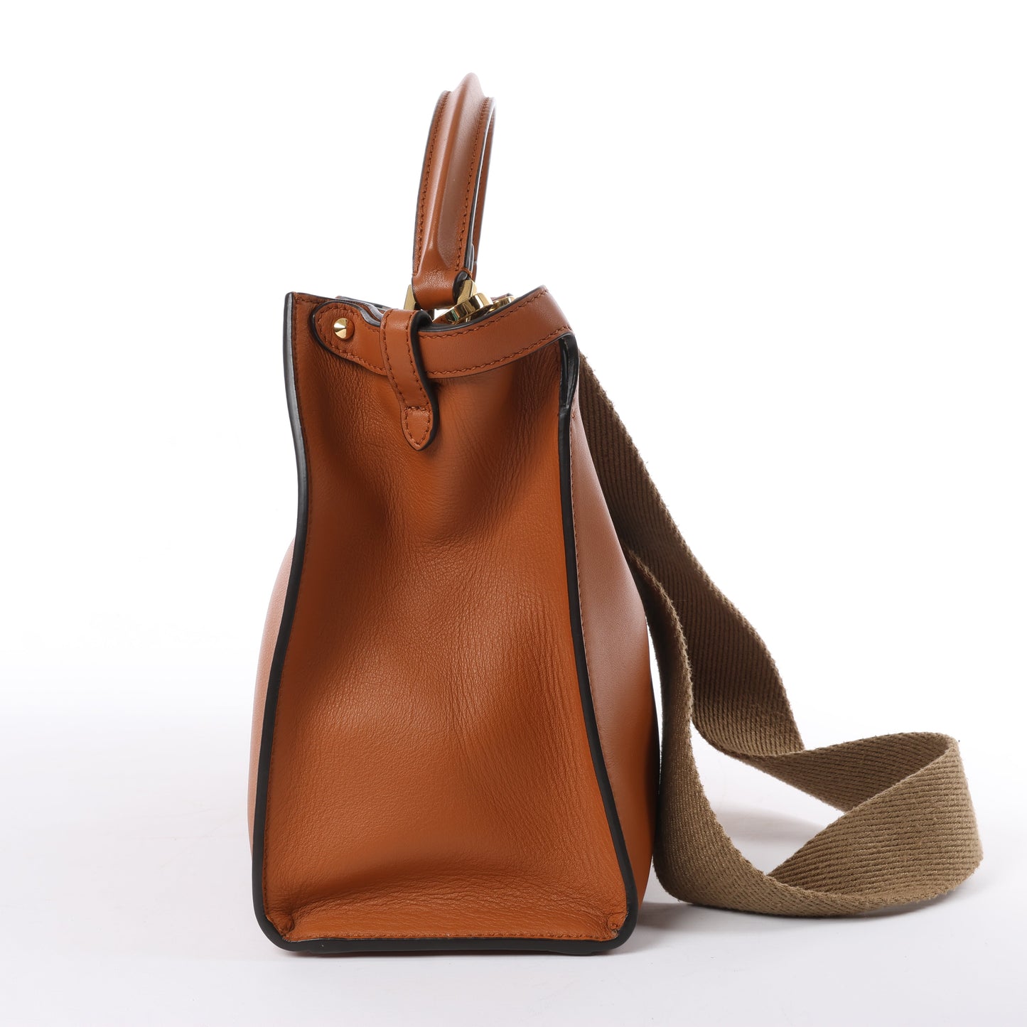 Fendi Peek-a-boo X-light Leather 2 Way Shoulder Bag in Brown