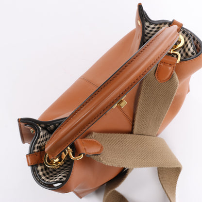 Fendi Peek-a-boo X-light Leather 2 Way Shoulder Bag in Brown