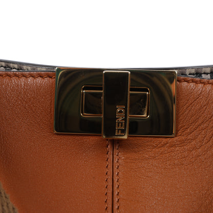 Fendi Peek-a-boo X-light Leather 2 Way Shoulder Bag in Brown