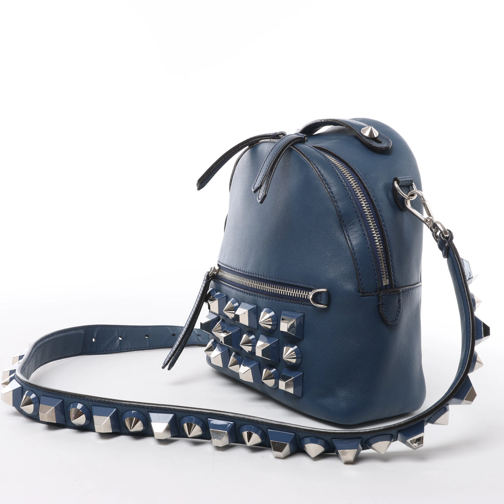 Bolso de hombro FENDI de ante y piel en color negro