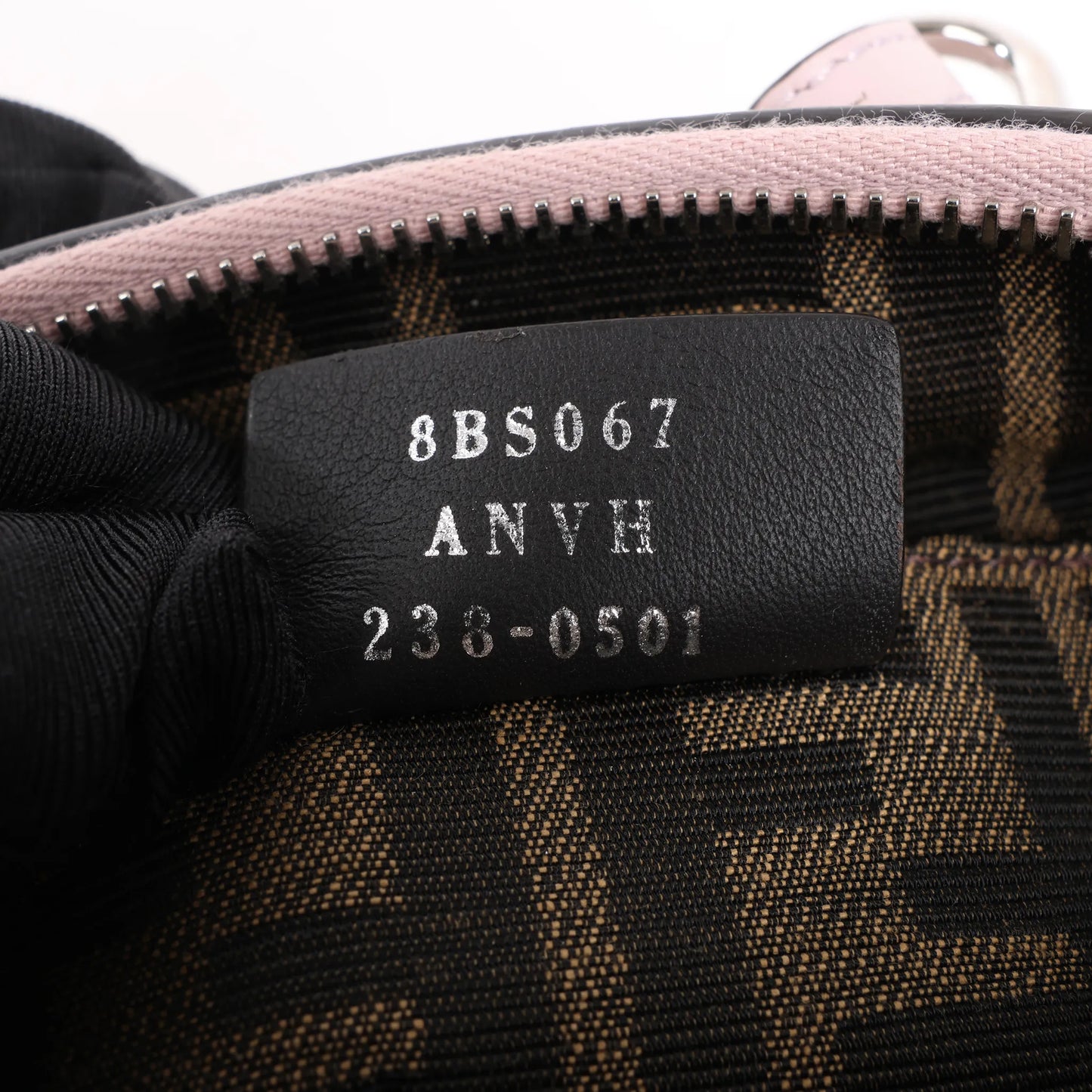 Mini sac à main Fendi By The Way en cuir rose 8BS067