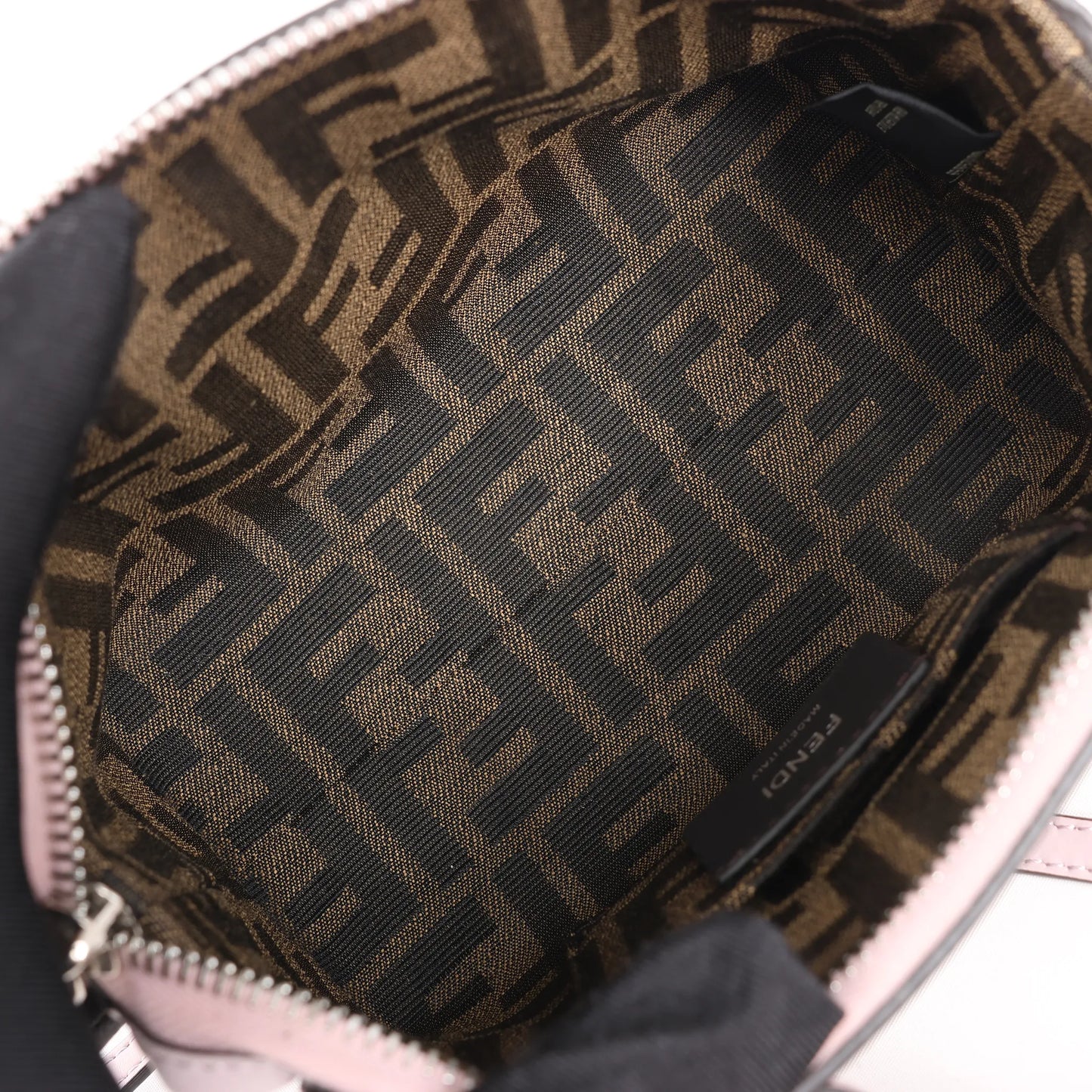 Mini sac à main Fendi By The Way en cuir rose 8BS067