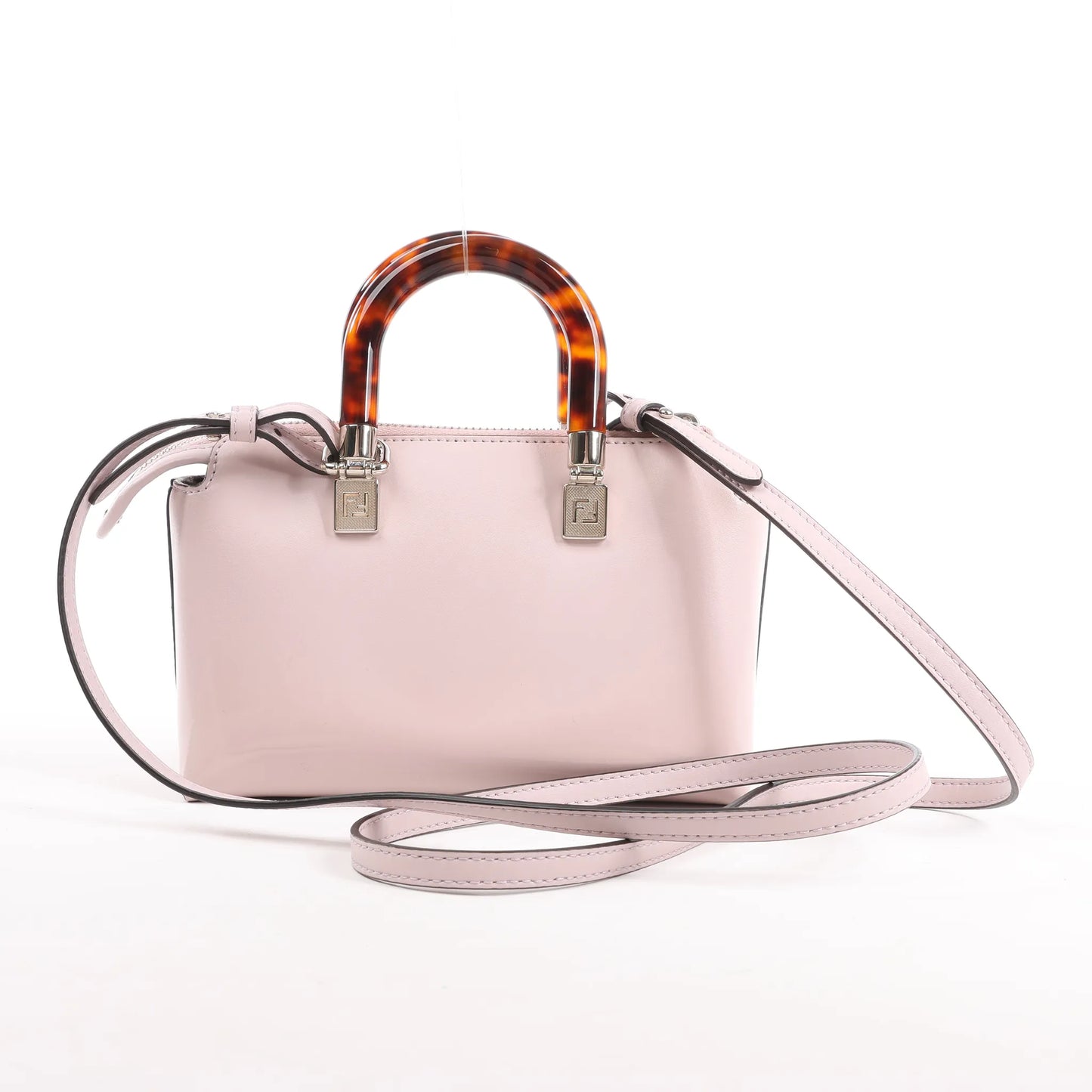 Mini sac à main Fendi By The Way en cuir rose 8BS067