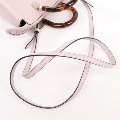 Mini sac à main Fendi By The Way en cuir rose 8BS067