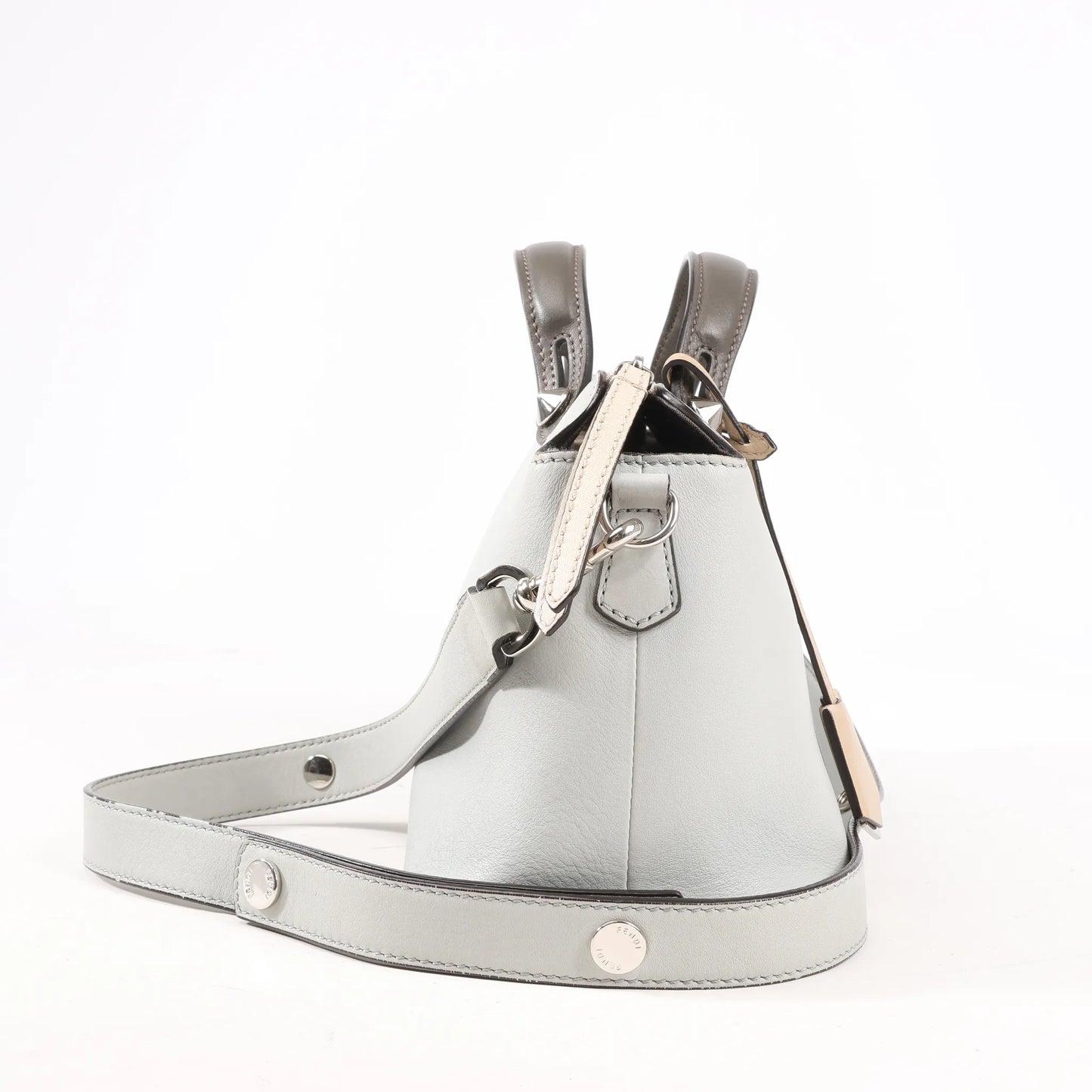 Fendi By The Way Medium Leather 2Way Handbag in Blue 8BL124