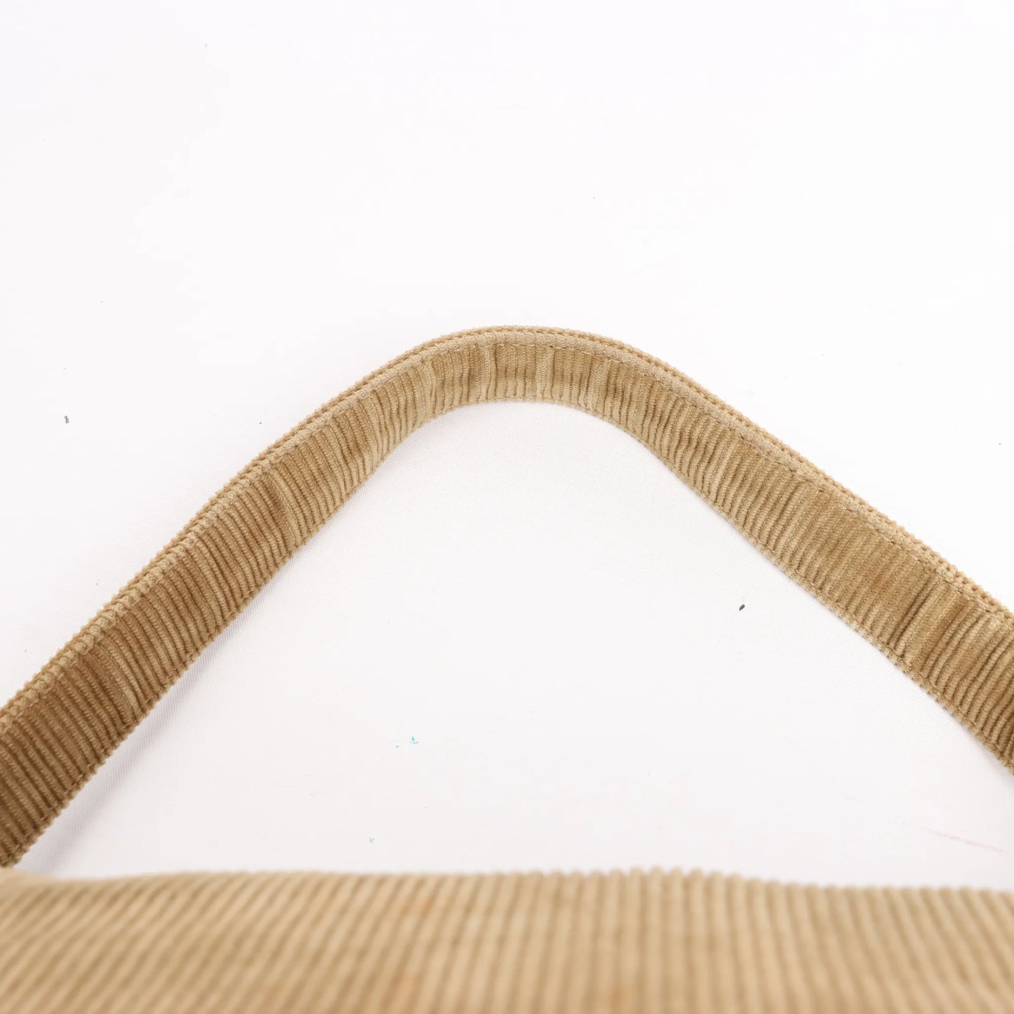 FENDI Corduroy Double Flap Baguette Shoulder Bag in Camel 26426