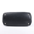 Fendi Dotcom Leather Chain Semi Shoulder Bag in Black