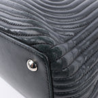 Fendi Dotcom Leather Chain Semi Shoulder Bag in Black