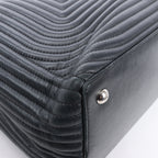 Fendi Dotcom Leather Chain Semi Shoulder Bag in Black
