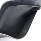 Fendi Dotcom Leather Chain Semi Shoulder Bag in Black