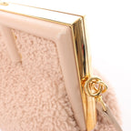 FENDI First Boa x Leather Crossbody bag in Pink 8BP129
