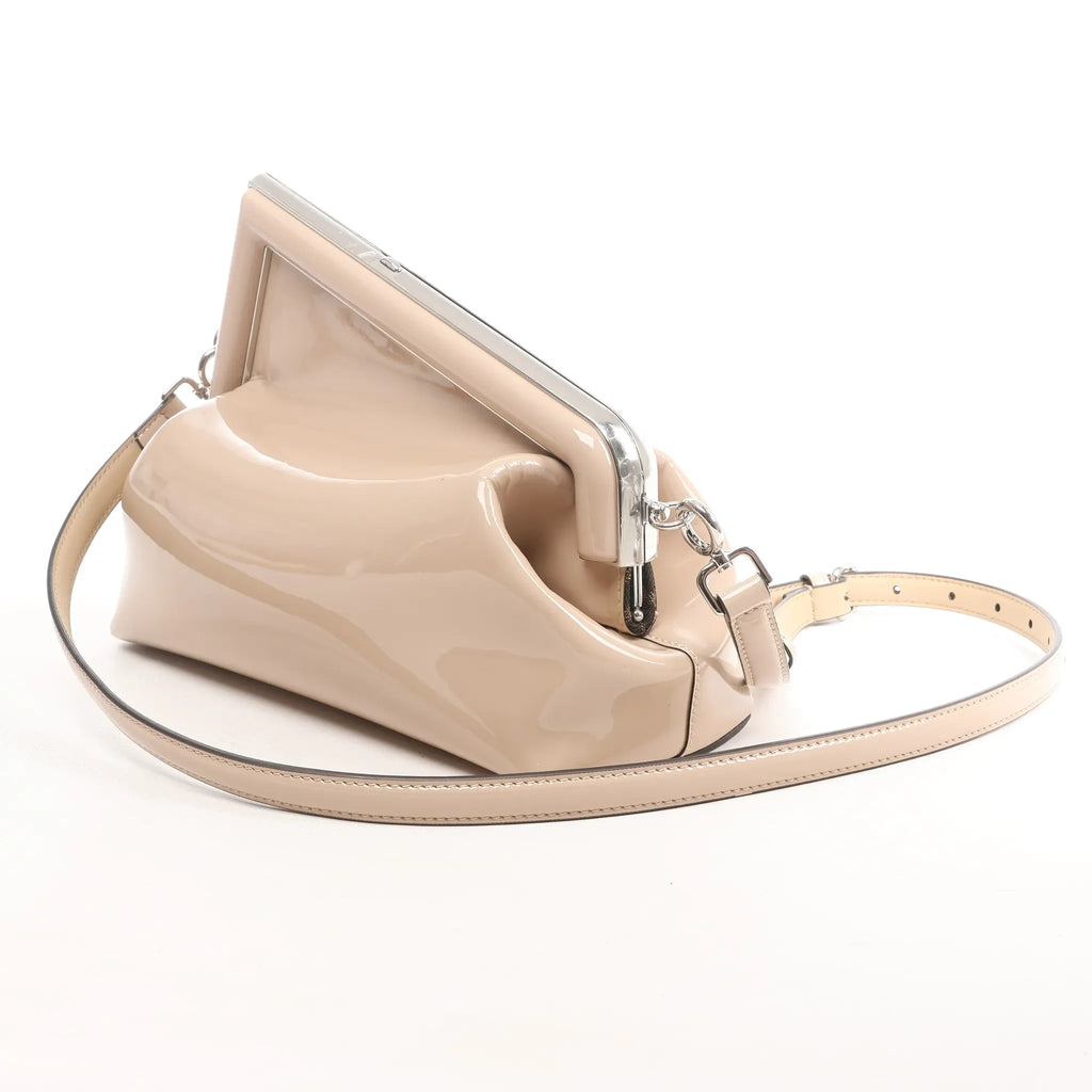 FENDI First Patent Leather Crossbody bag in Beige 8BP137