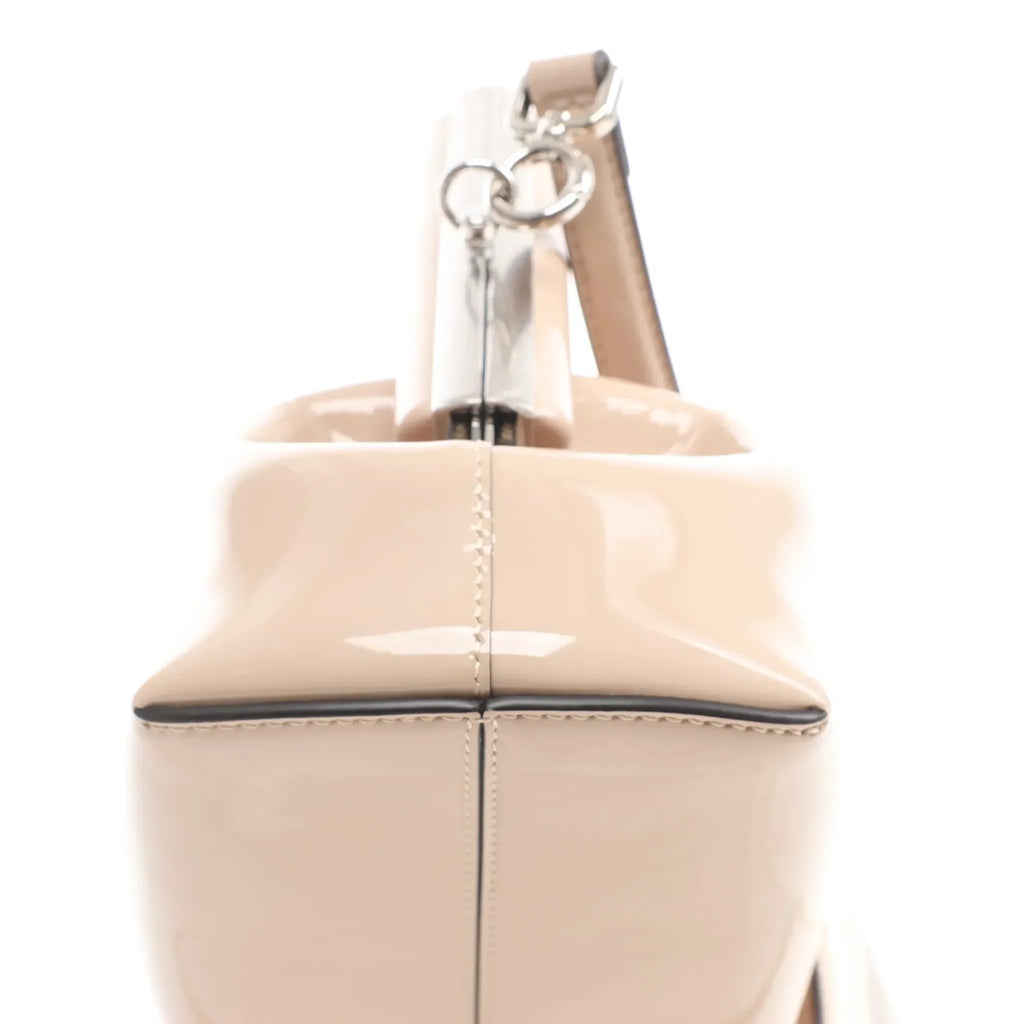 FENDI First Patent Leather Crossbody bag in Beige 8BP137