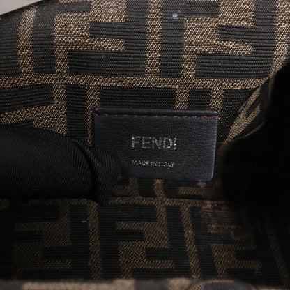 FENDI First Leather x Suede Shoulder bag in Beige 8BP129