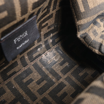 FENDI First Leather x Suede Shoulder bag in Beige 8BP129