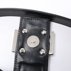 FENDI Mamma Baguette Jersey & Leather Shoulder bag in Black 26729
