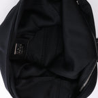 FENDI Mamma Baguette Jersey & Leather Shoulder bag in Black 26729