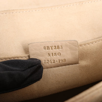 FENDI Kan I Leather 2Way Handbag in Black 8BT283