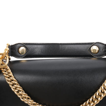 FENDI Kan I Leather 2Way Handbag in Black 8BT283