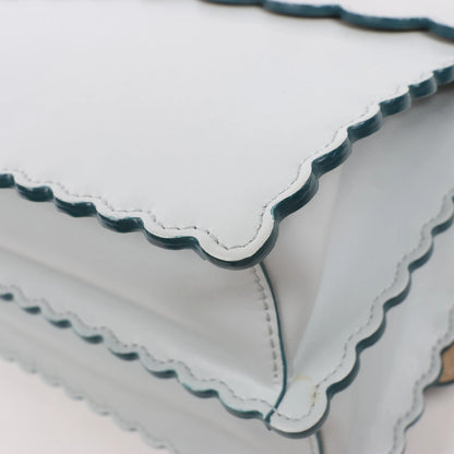 Sac à main bidirectionnel en cuir FENDI Kan I bleu 8BT283