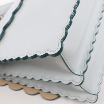 Sac à main bidirectionnel en cuir FENDI Kan I bleu 8BT283