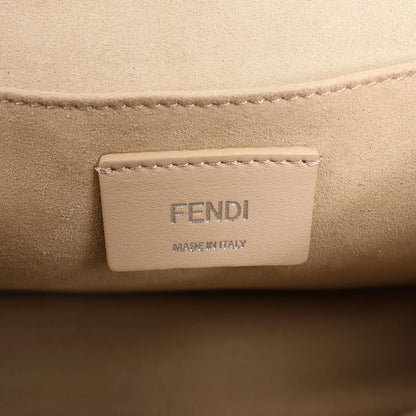 Sac à main bidirectionnel en cuir FENDI Kan I bleu 8BT283