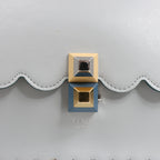 FENDI Kan I Leather 2Way Handbag in Blue 8BT283