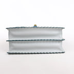 FENDI Kan I Leather 2Way Handbag in Blue 8BT283