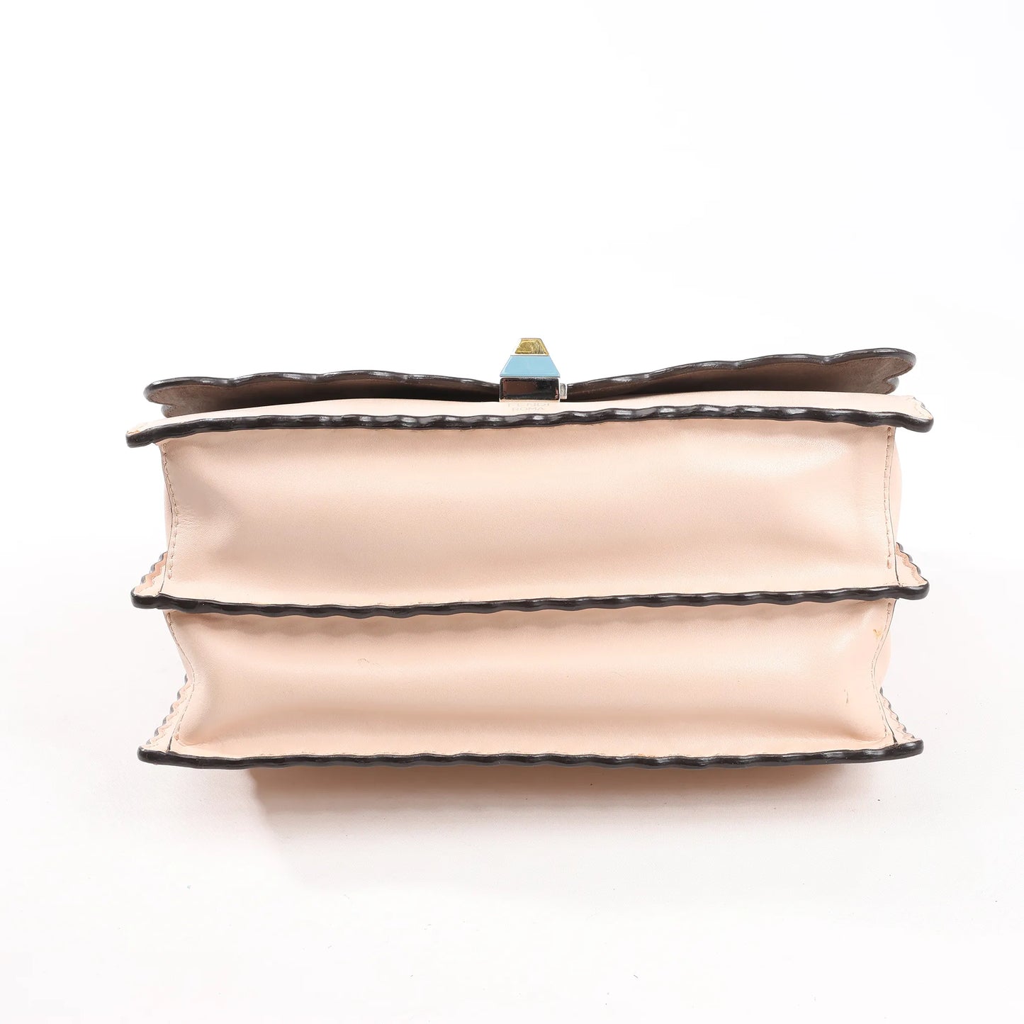 FENDI Kan I Leather 2Way Handbag in Pink 8BT283