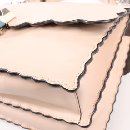 FENDI Kan I Leather 2Way Handbag in Pink 8BT283