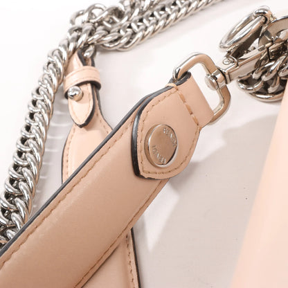 FENDI Kan I Leather 2Way Handbag in Pink 8BT283