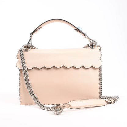 FENDI Kan I Leather 2Way Handbag in Pink 8BT283