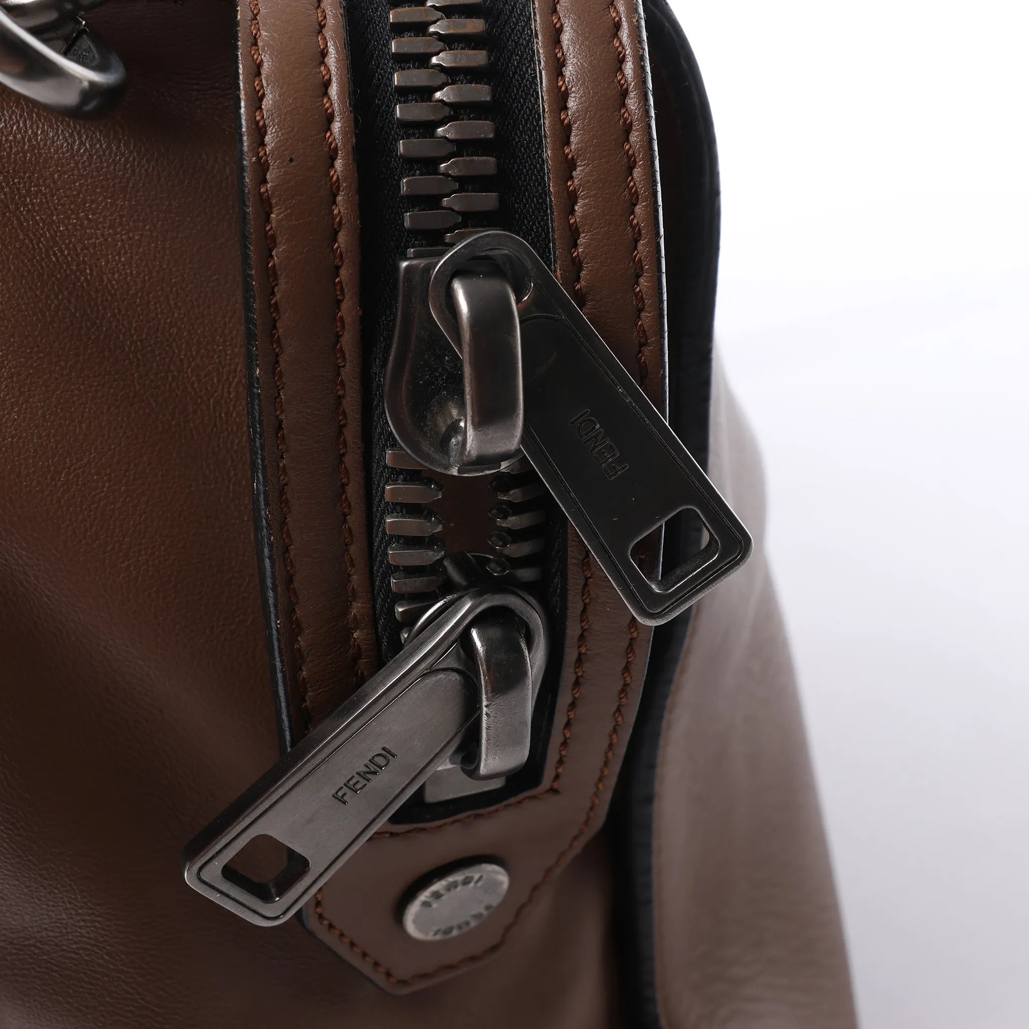 Fendi Lui Urban Leather 2Way Handbag in Brown 7VA400