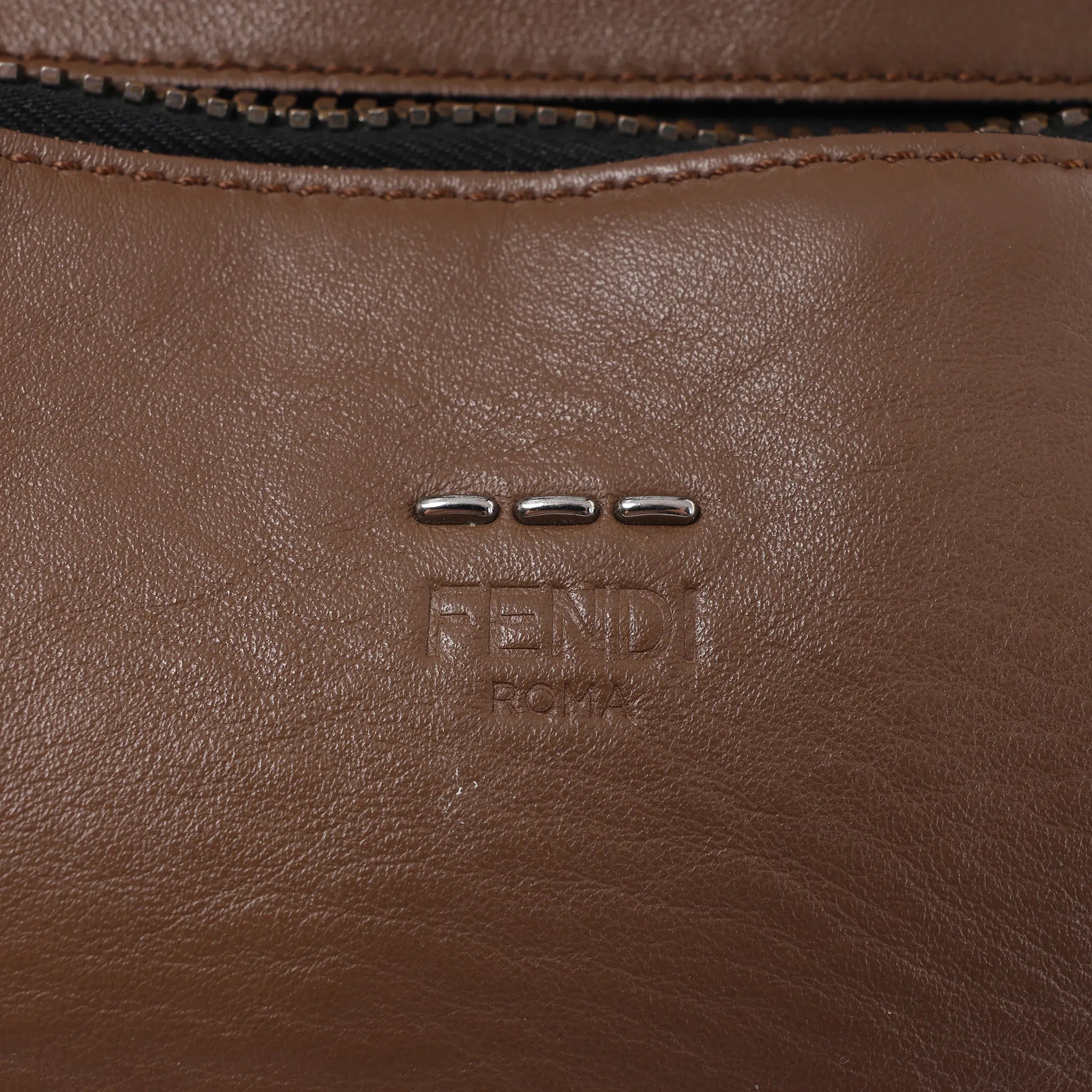Fendi Lui Urban Leather 2Way Handbag in Brown 7VA400