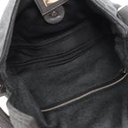 FENDI Baguette Cotton Shoulder bag in Gray 26424