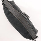 FENDI Baguette Cotton Shoulder bag in Gray 26424