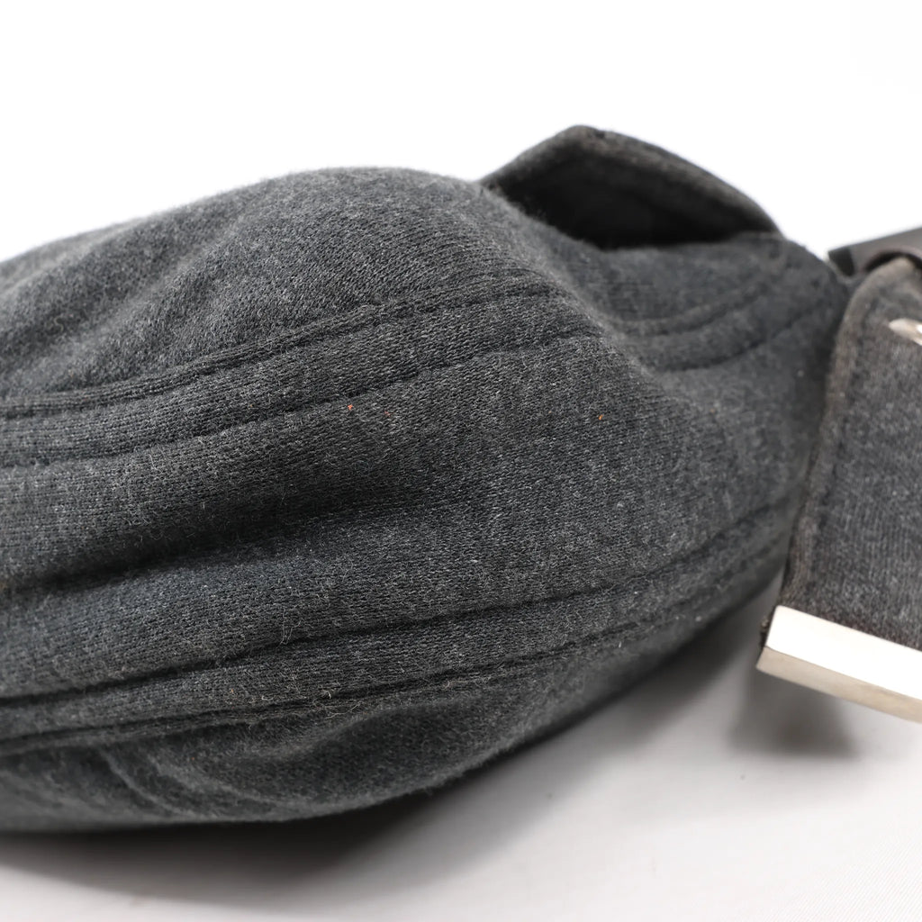 FENDI Baguette Cotton Shoulder bag in Gray 26424