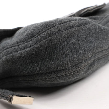 Sac bandoulière FENDI Baguette en coton gris 26424