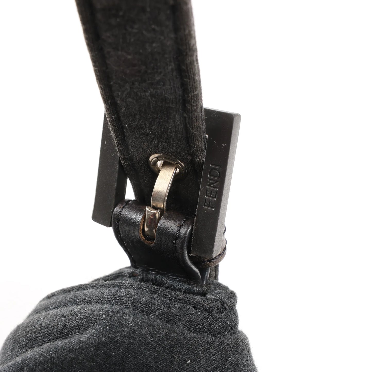 Sac bandoulière FENDI Baguette en coton gris 26424