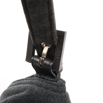 Sac bandoulière FENDI Baguette en coton gris 26424