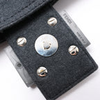 FENDI Baguette Cotton Shoulder bag in Gray
