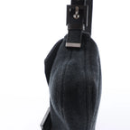 FENDI Baguette Cotton Shoulder bag in Gray