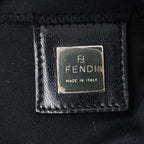 FENDI Mamma Baguette Jersey & Leather Shoulder bag in Black