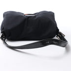FENDI Mamma Baguette Jersey & Leather Shoulder bag in Black