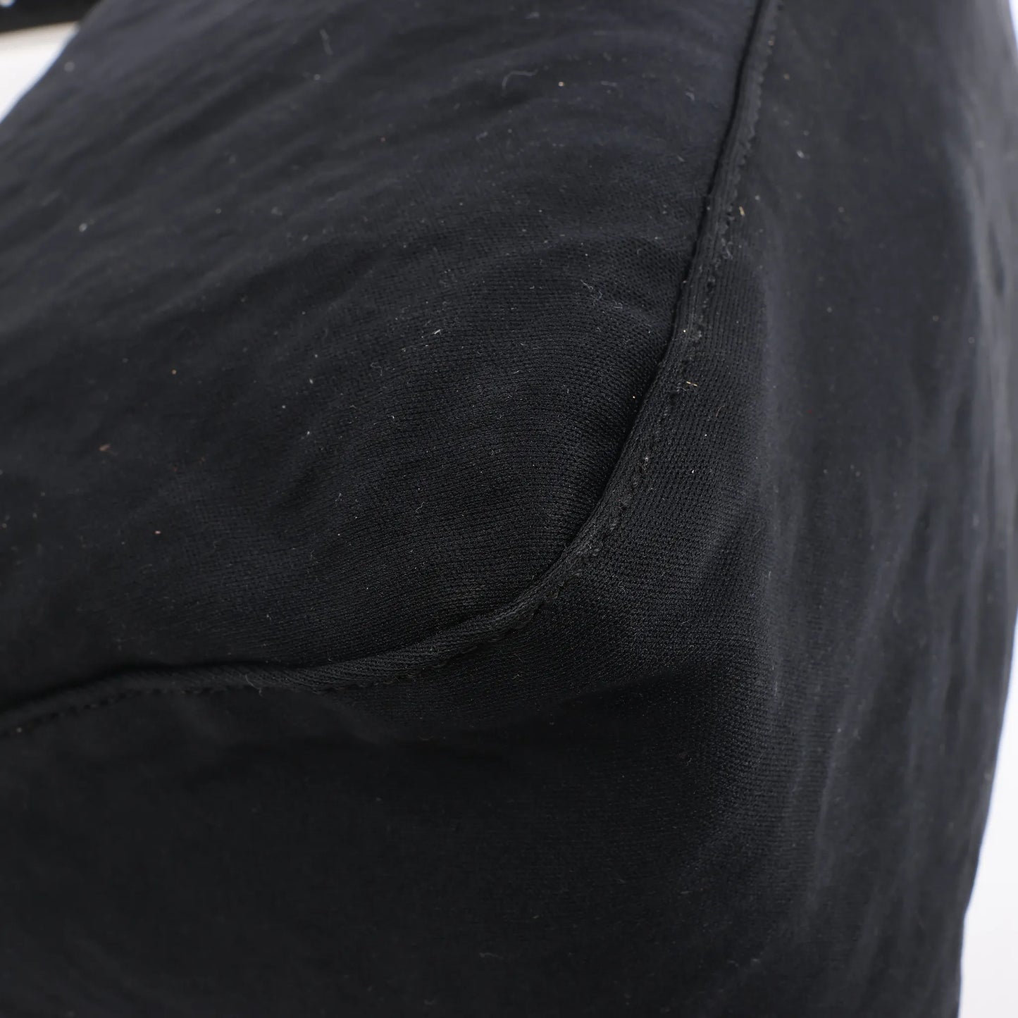 Sac à bandoulière FENDI Zucchino Mamma Baguette en nylon et cuir noir